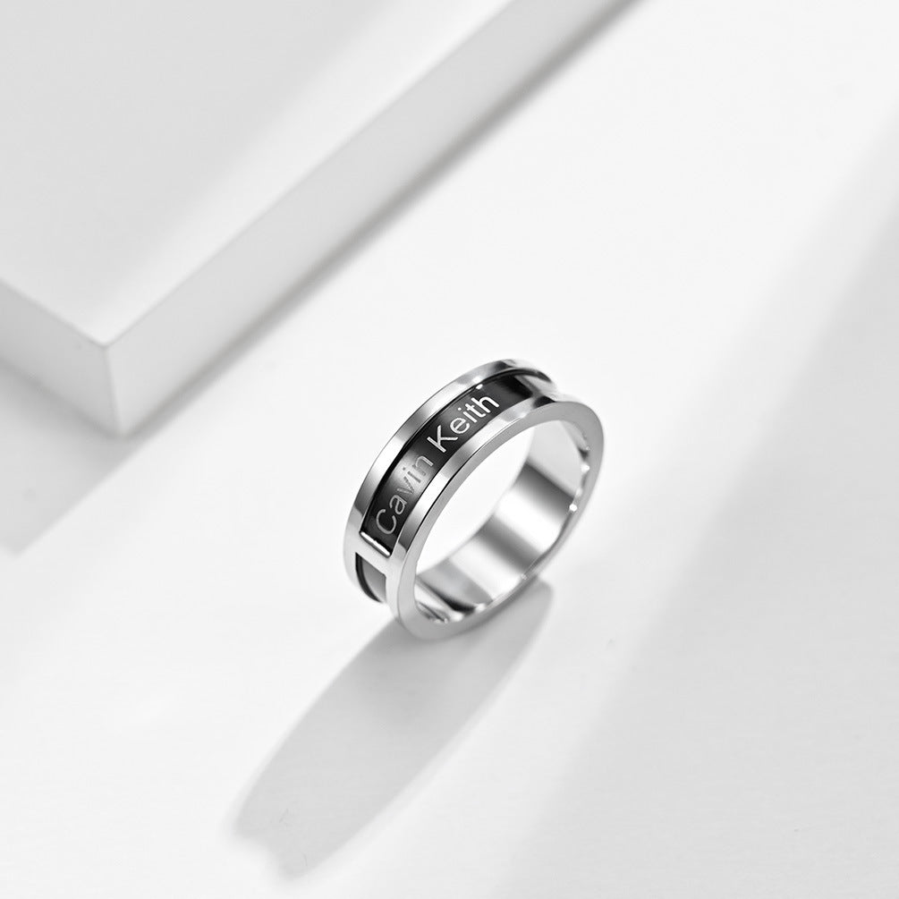 Gypsy-Inspired Stainless Steel Couple Ring