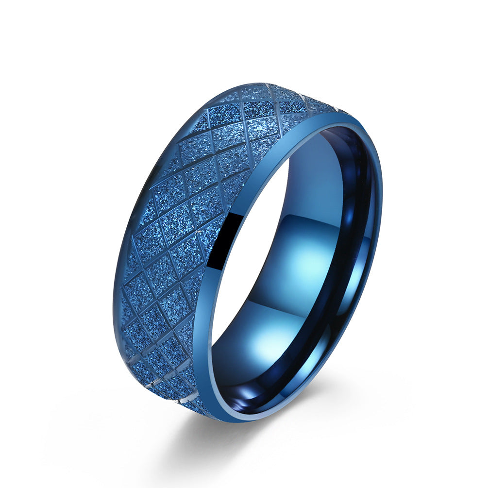 Planderful Diamond Line Ring For Index Finger Matte Titanium Steel For Hipster Unisex Style Everyday Genie Collection