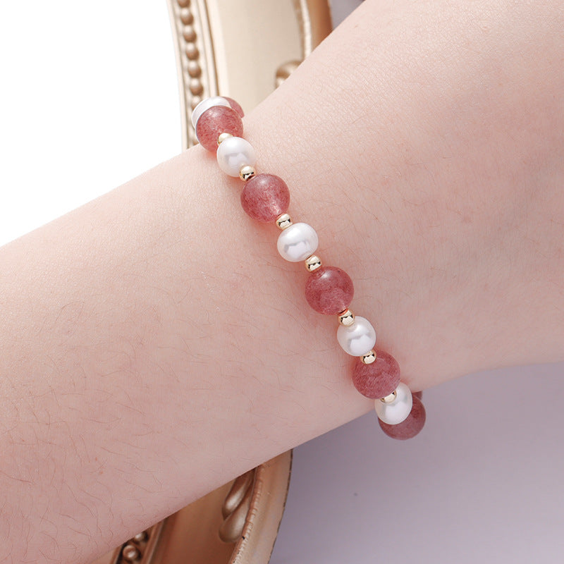 Fortune's Favor Sterling Silver Crystal and Freshwater Pearl Bracelet