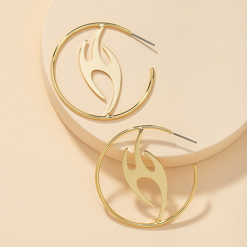 European and American Fashion Flame Earrings - Vienna Verve Collection by Planderful