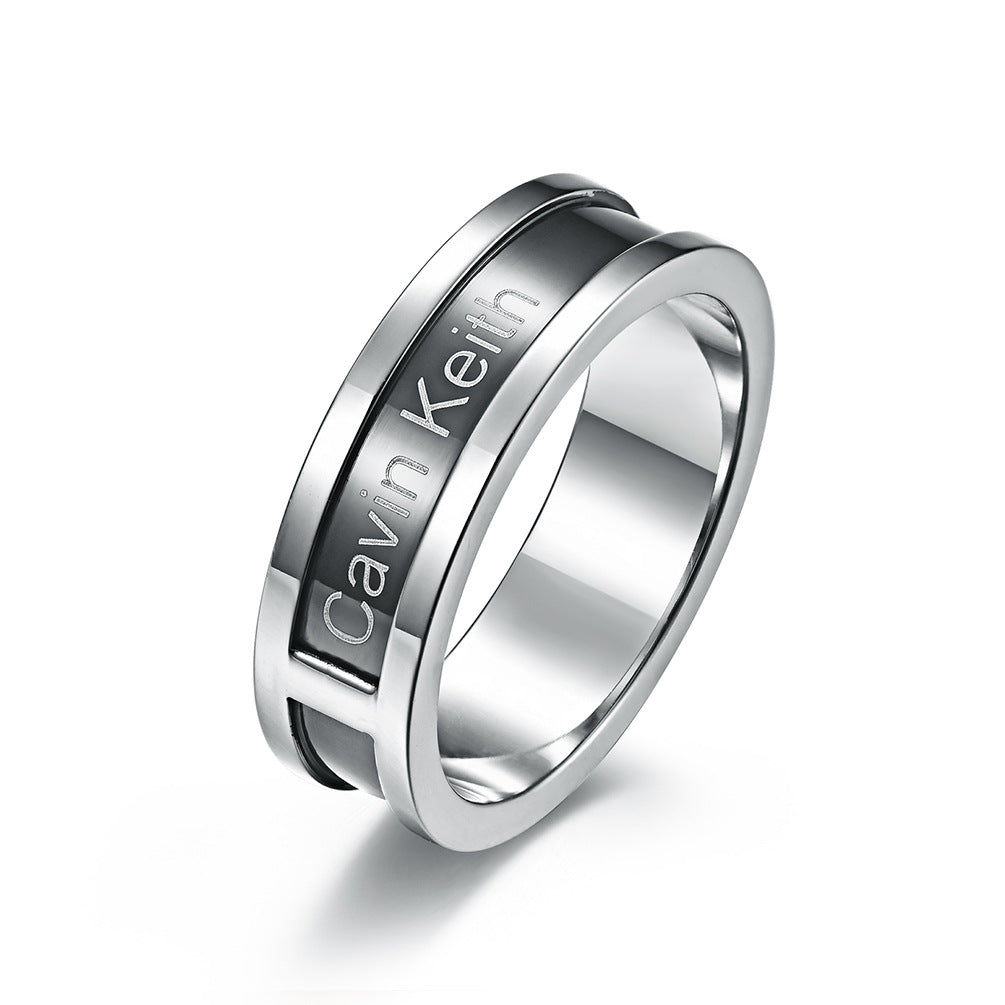 Gypsy-Inspired Stainless Steel Couple Ring