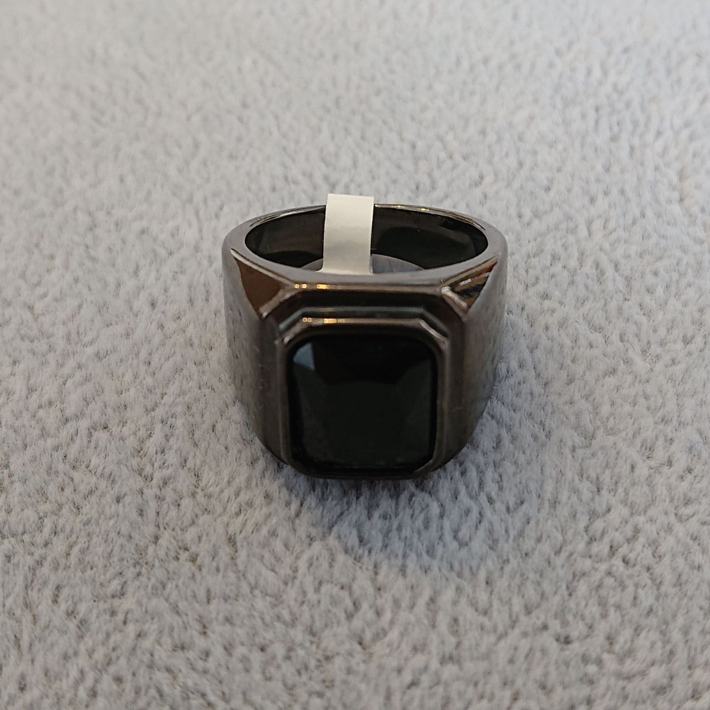 Planderful Zircon Titanium Steel Ring For Men Unisex Everyday Genie Minimalist Jewelry Gift