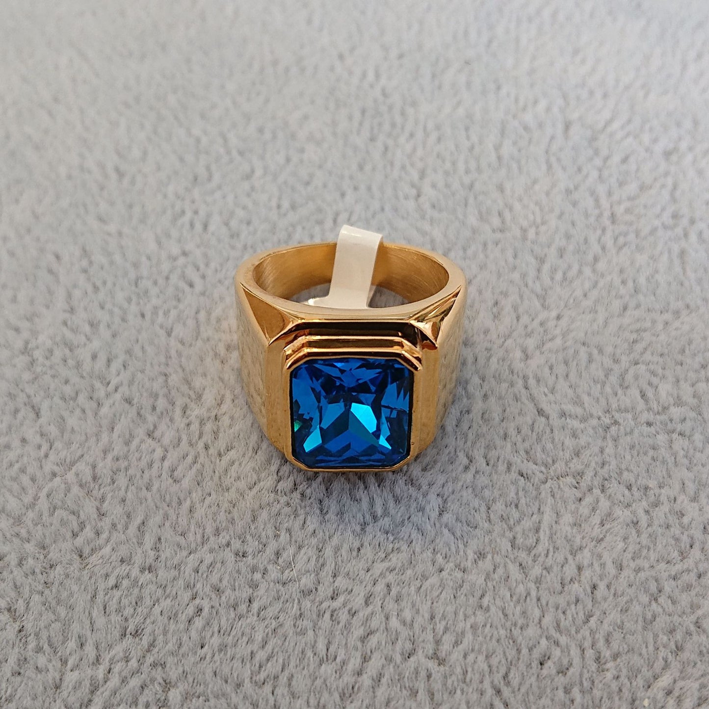 Planderful Zircon Titanium Steel Ring For Men Unisex Everyday Genie Minimalist Jewelry Gift