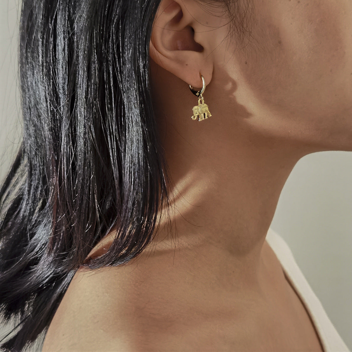 Elegant Handmade Alloy Earrings with Geometric and Butterfly Design for Women