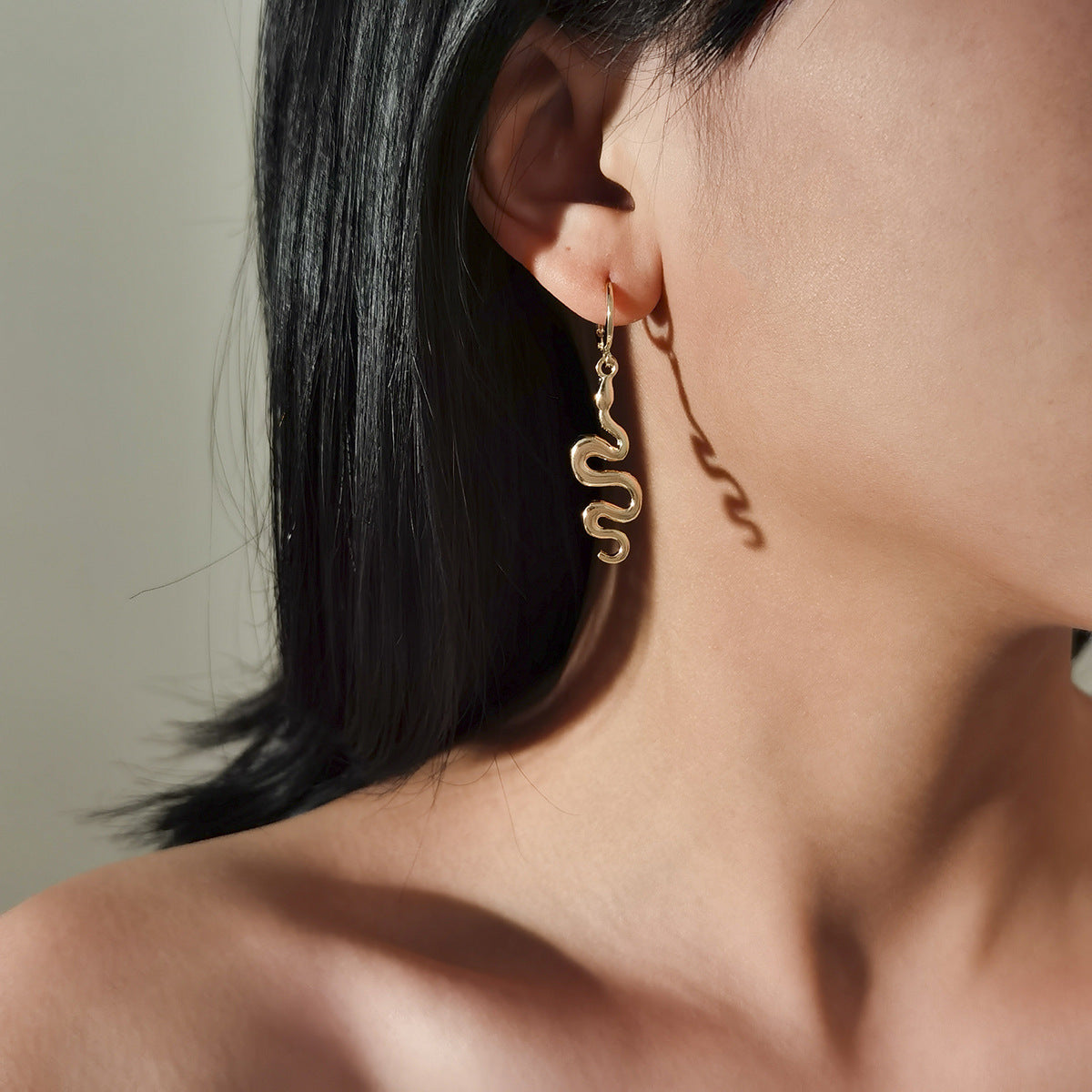 Elegant Handmade Alloy Earrings with Geometric and Butterfly Design for Women