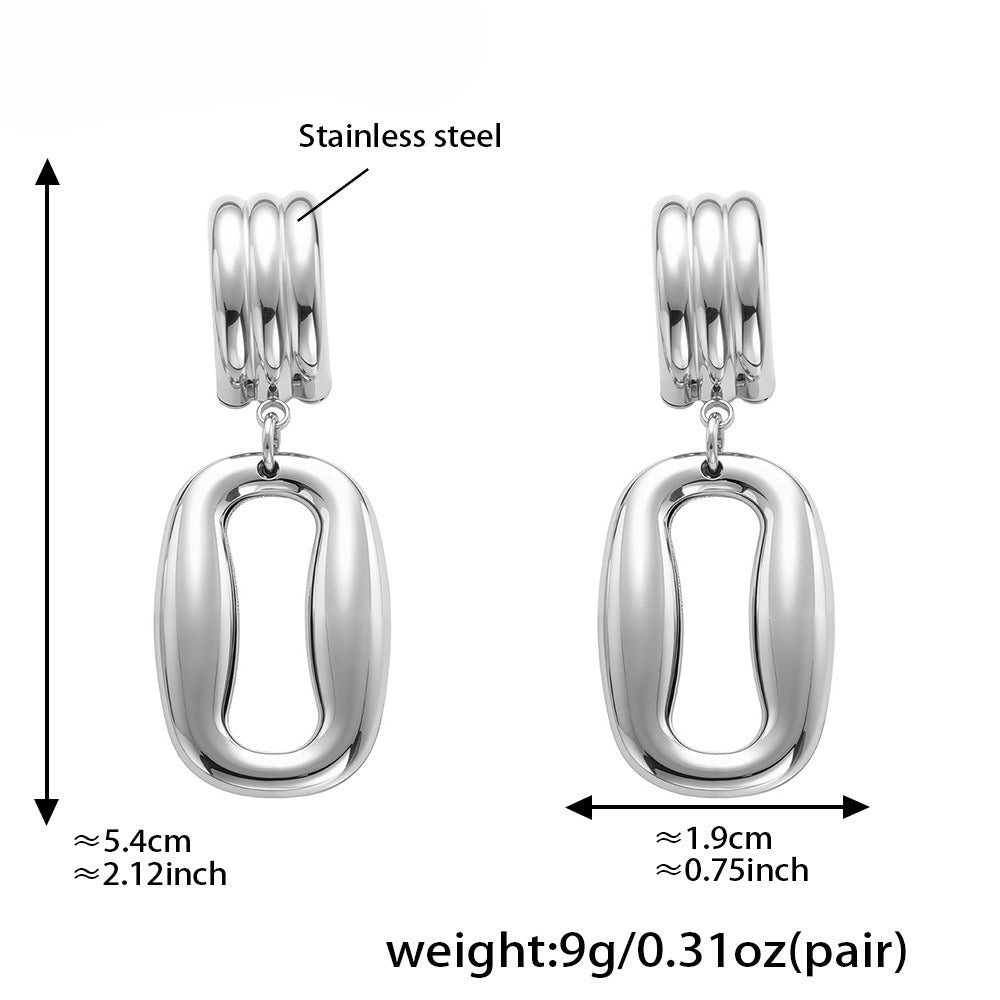 Planderful Eco Friendly Two Color Geometric Earrings Ladies