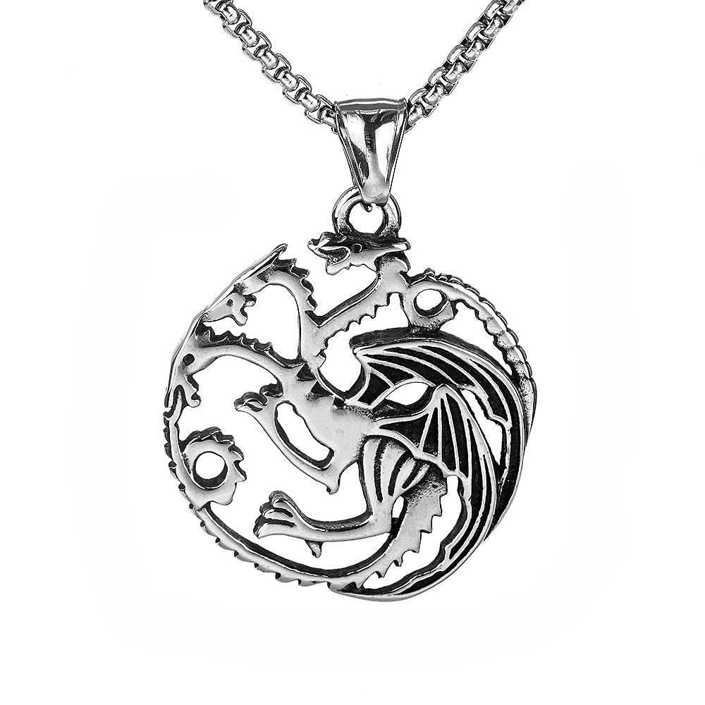 Hot-Selling Foreign Trade Dragon Pendant Neck Chain Jewelry