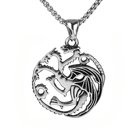 Hot-Selling Foreign Trade Dragon Pendant Neck Chain Jewelry