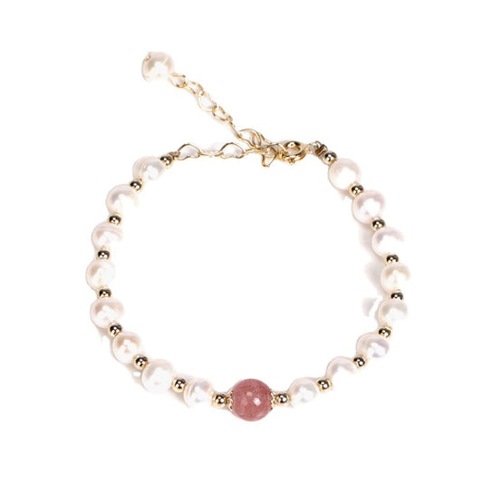 Fortune's Favor Sterling Silver Crystal and Freshwater Pearl Bracelet