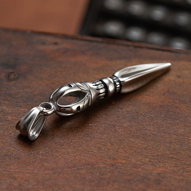 Buddhist Magic Pestle Pendant Titanium Steel Unisex Jewelry For Men Protection Planderful