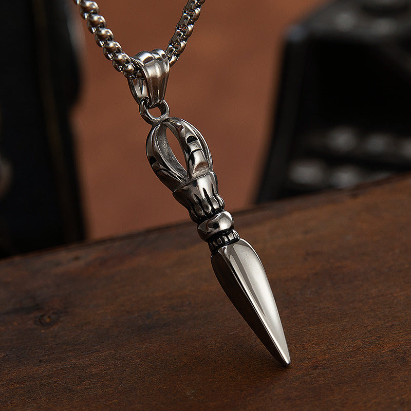 Buddhist Magic Pestle Pendant Titanium Steel Unisex Jewelry For Men Protection Planderful