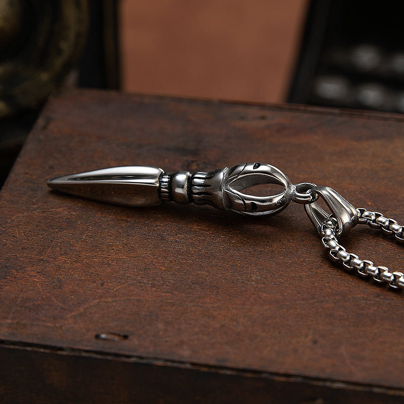 Buddhist Magic Pestle Pendant Titanium Steel Unisex Jewelry For Men Protection Planderful