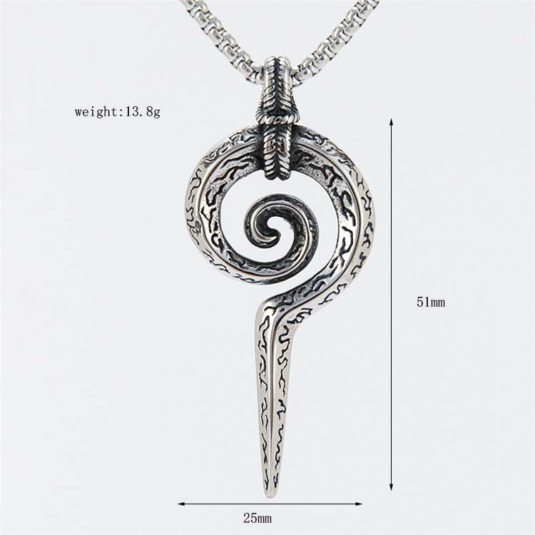 Planderful Pendant Vintage Mayan Totem For Men Unisex Steel Titanium Protection Charm