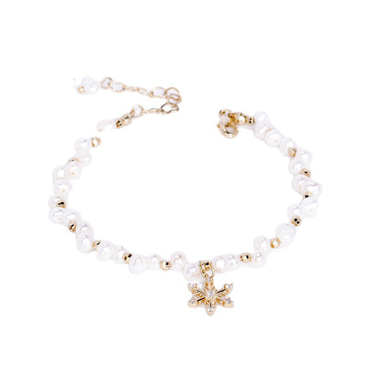 Simple Freshwater Pearl Bracelet for Women - Sterling Silver