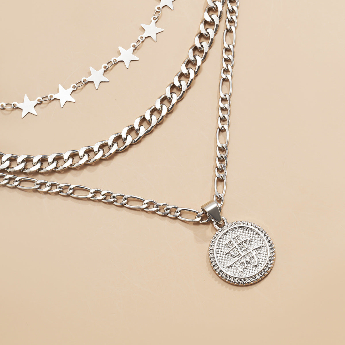 Planderful Dragon Necklace For Women Vienna Verve Multi Layer Geometric Pendant With Zircon Statement