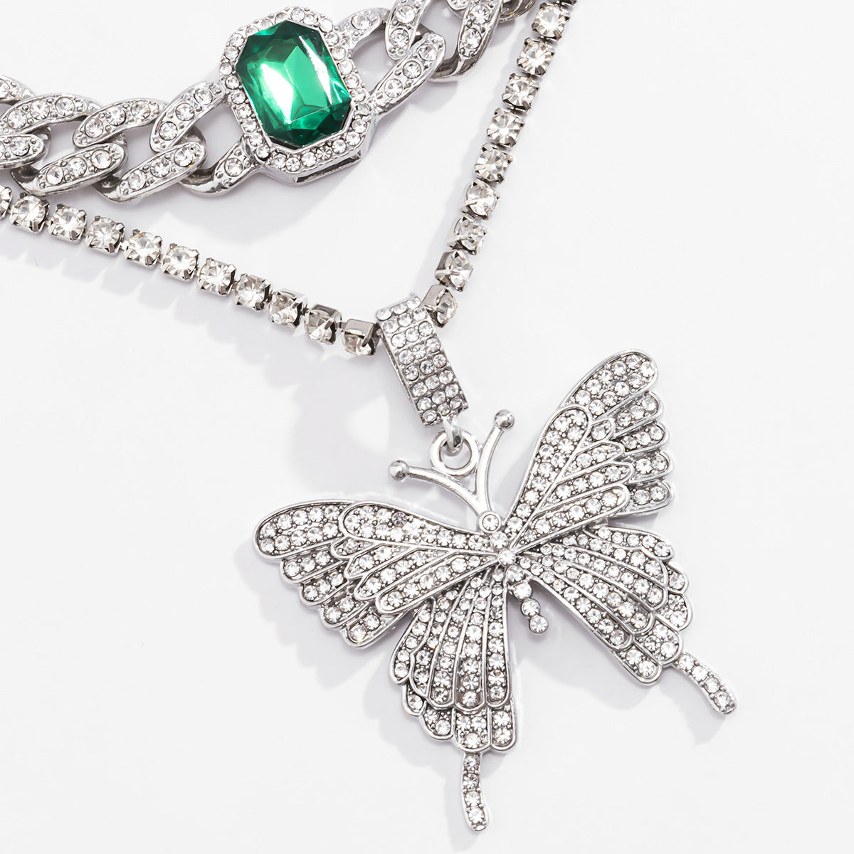 Planderful Square Zircon Necklace Vienna Verve Handmade Personalized For Women Statement Jewelry