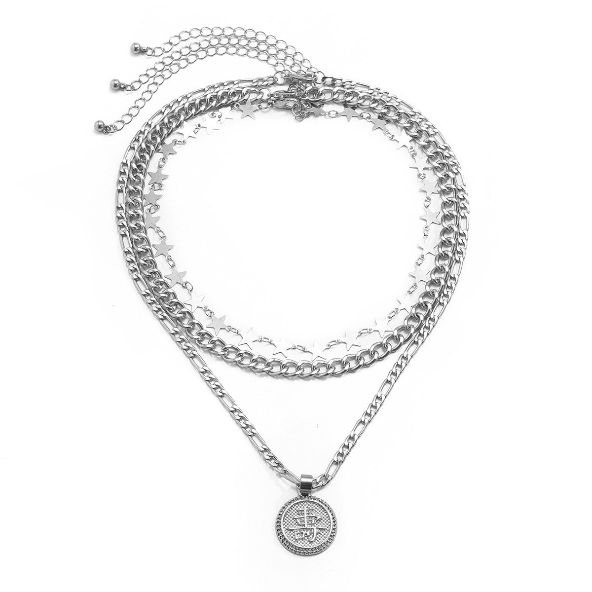Planderful Dragon Necklace For Women Vienna Verve Multi Layer Geometric Pendant With Zircon Statement