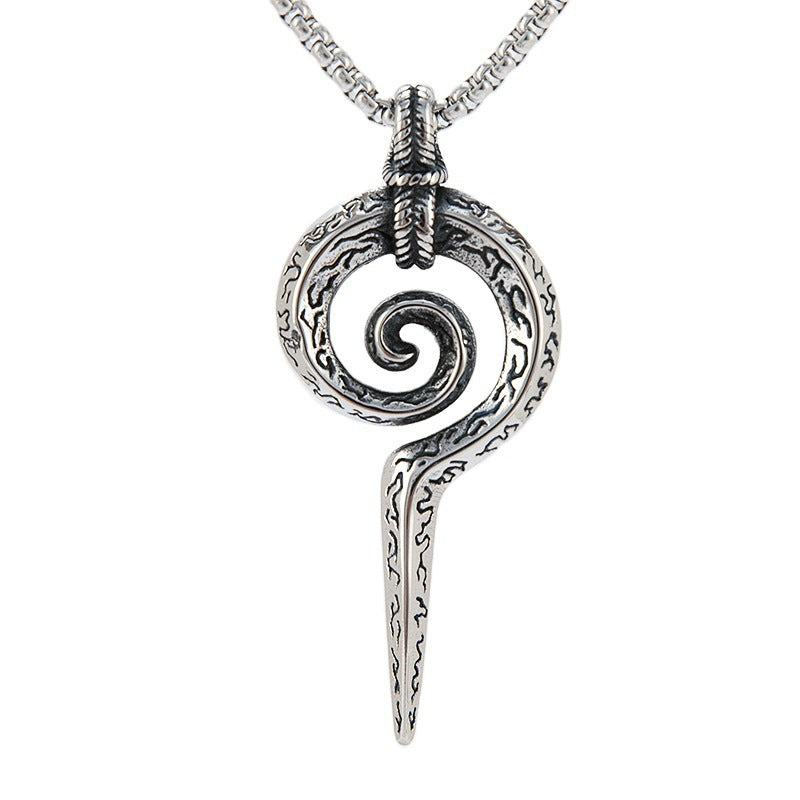 Planderful Pendant Vintage Mayan Totem For Men Unisex Steel Titanium Protection Charm