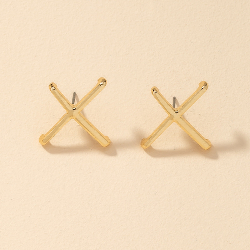 Geometric Alloy Earrings - Trendy Accessories Assortment in Europe & America