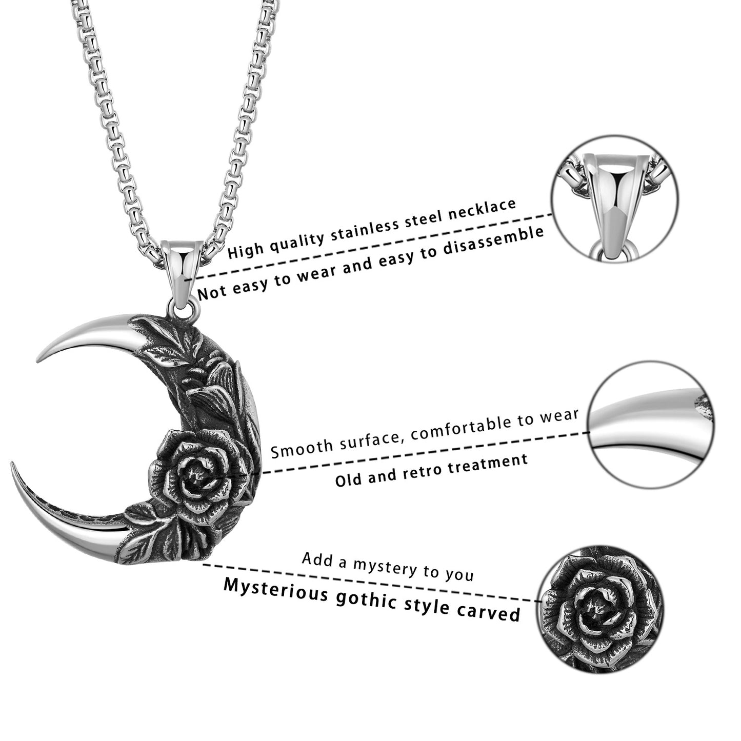 Titanium Steel Necklace - Statement Nightlife Edition