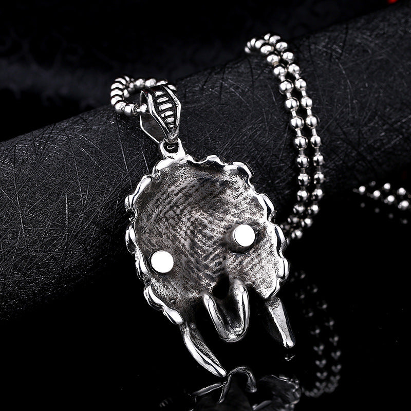 Personalized Men's Titanium Steel Pendant - Indian-Inspired Wholesale Jewelry from Europe and America