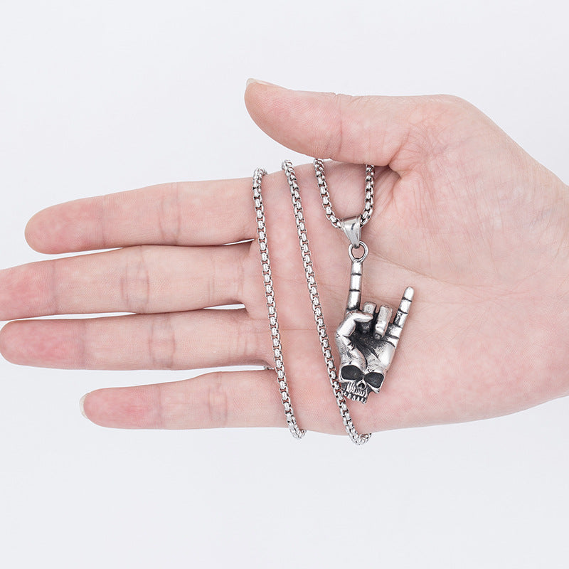 Steel Necklace - Statement Punk Rock Style