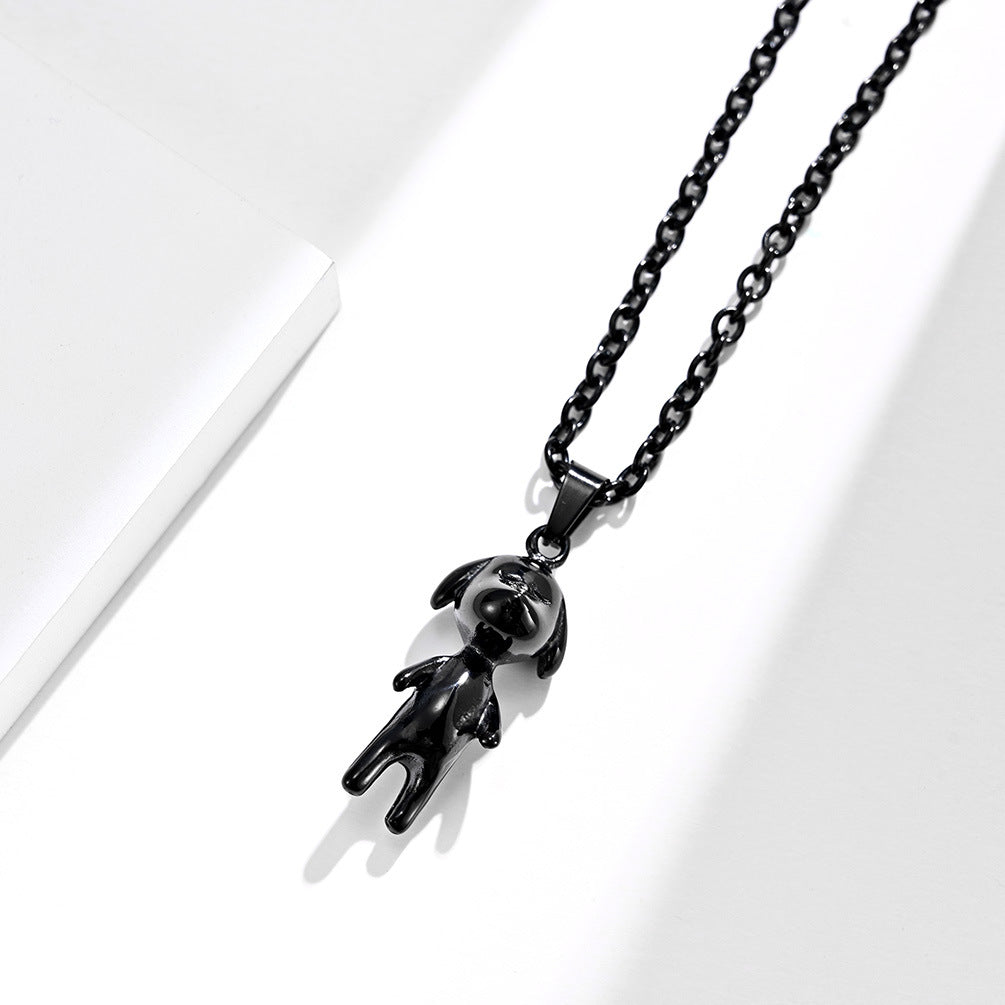 Minimalist Dog Pendant Necklace — Three Finishes