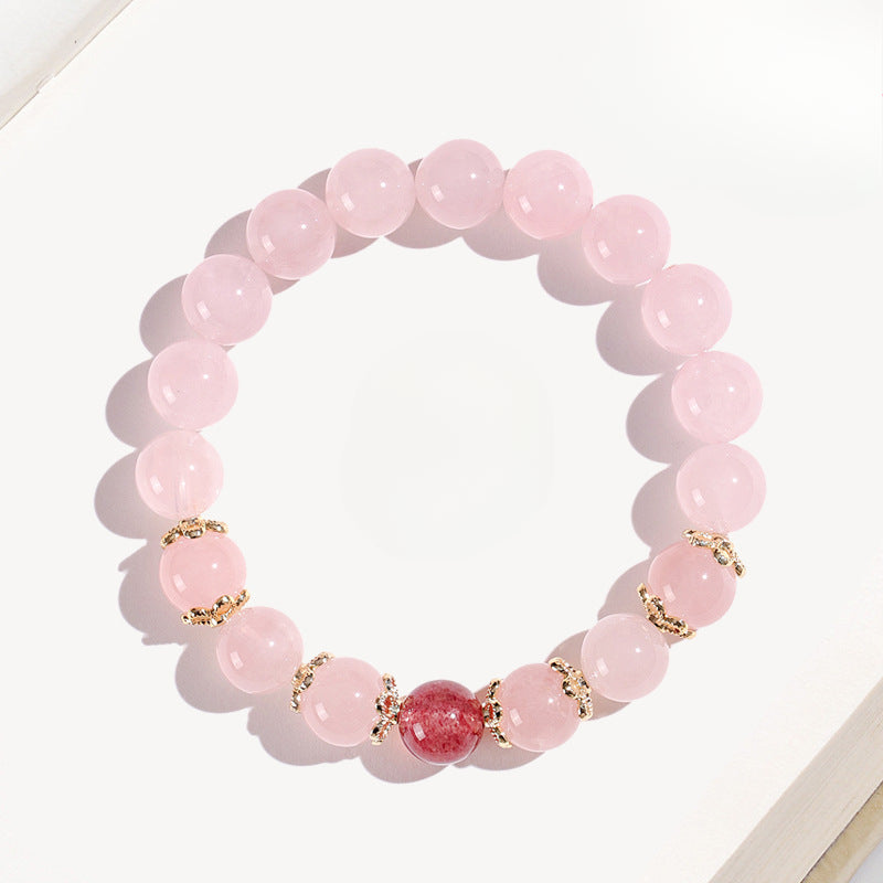 Planderful Fortune's Favor Bracelet – Sweet and Cute Amethyst Strawberry Crystal Design