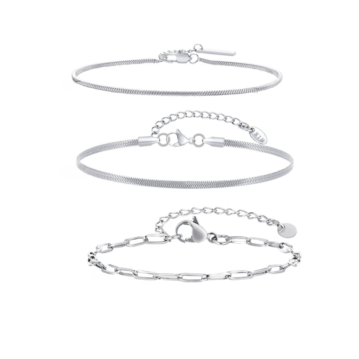 Devil's Eye Zircon Stainless Steel Bracelet