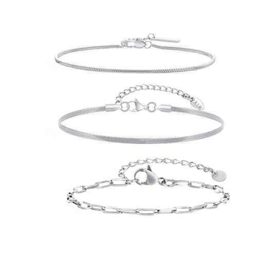 Devil's Eye Zircon Stainless Steel Bracelet