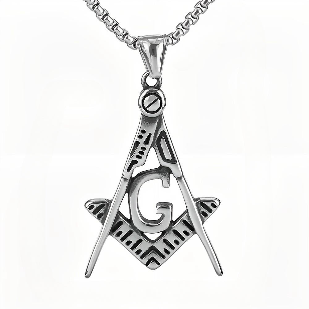 Cross-Border New Pendant with Simple Personality AG Freemason Fashion Pendant for Men