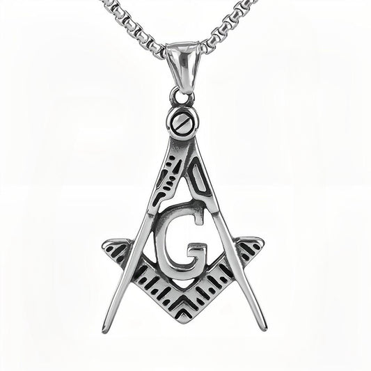 Cross-Border New Pendant with Simple Personality AG Freemason Fashion Pendant for Men