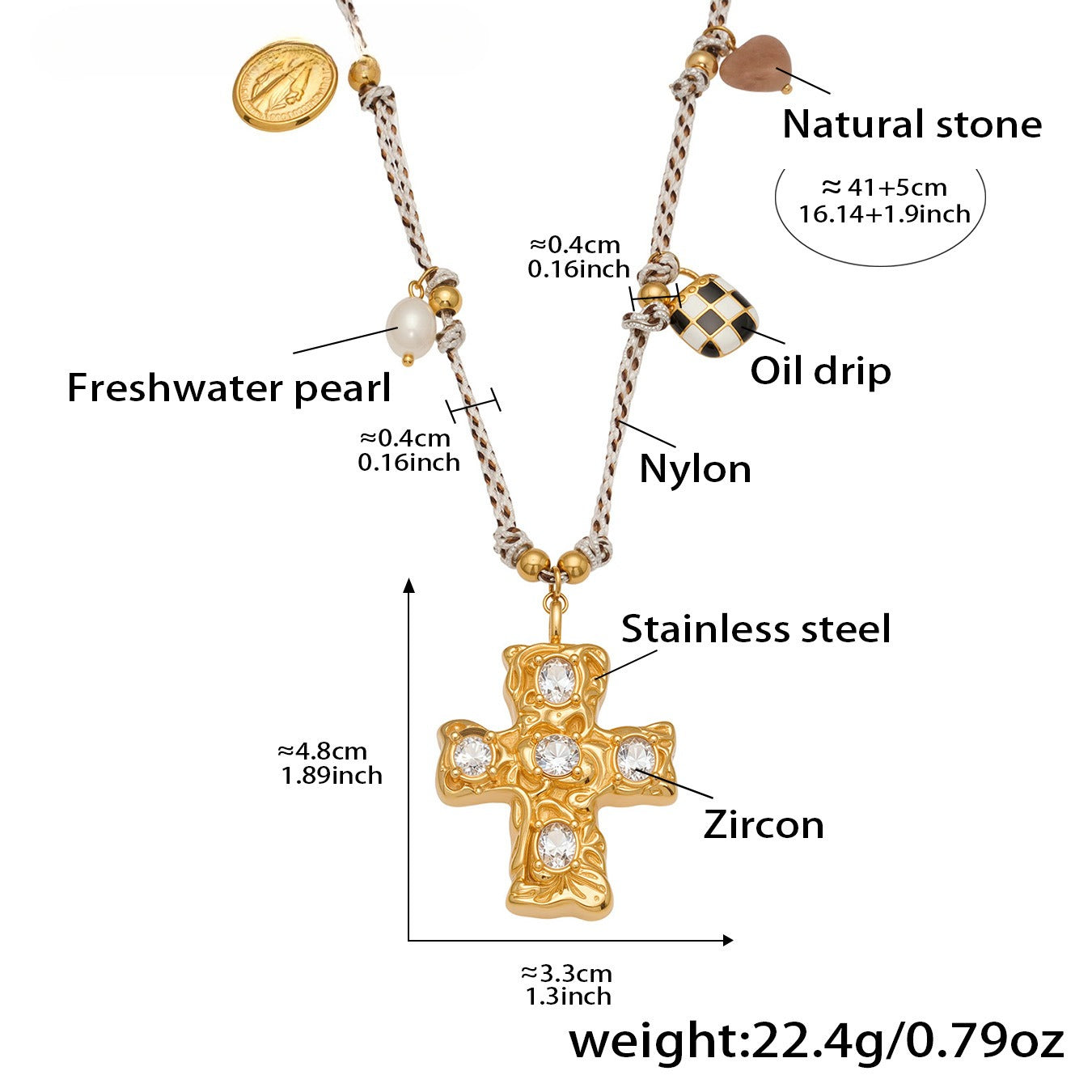 Planderful Natural Freshwater Pearl Necklace For Women