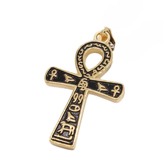 Planderful Anubis Cross Pendant Retro Titanium Steel For Men And Women Protection Symbol Everyday Genie