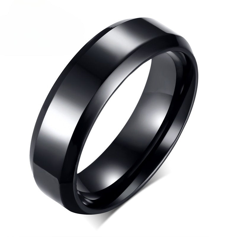 Simple Personalized Ring Stainless Steel Fashion Jewelry