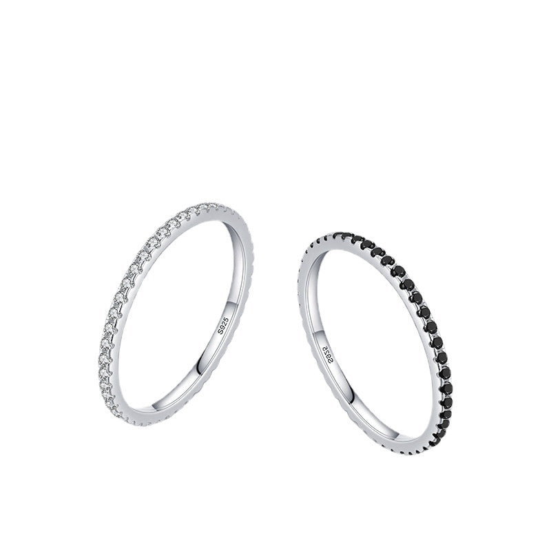 Simple Sterling Silver Zircon Ring for Women - Everyday Genie Collection