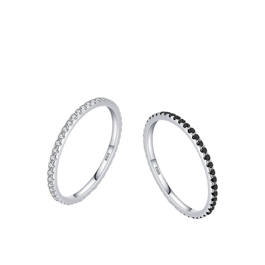 Simple Sterling Silver Zircon Ring for Women - Everyday Genie Collection