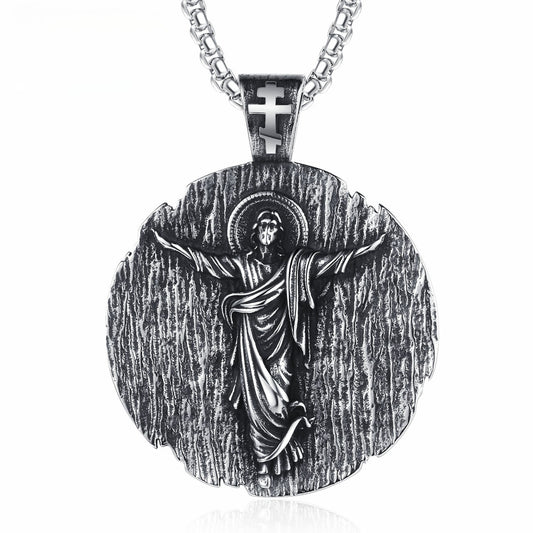 Titanium Steel Necklace – Elegant Religious Gift