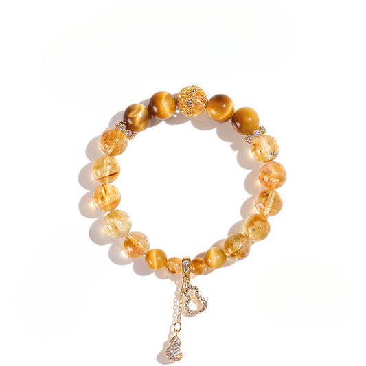 Planderful Fortune's Favor Bracelet – Hand-Woven Gemstone Design