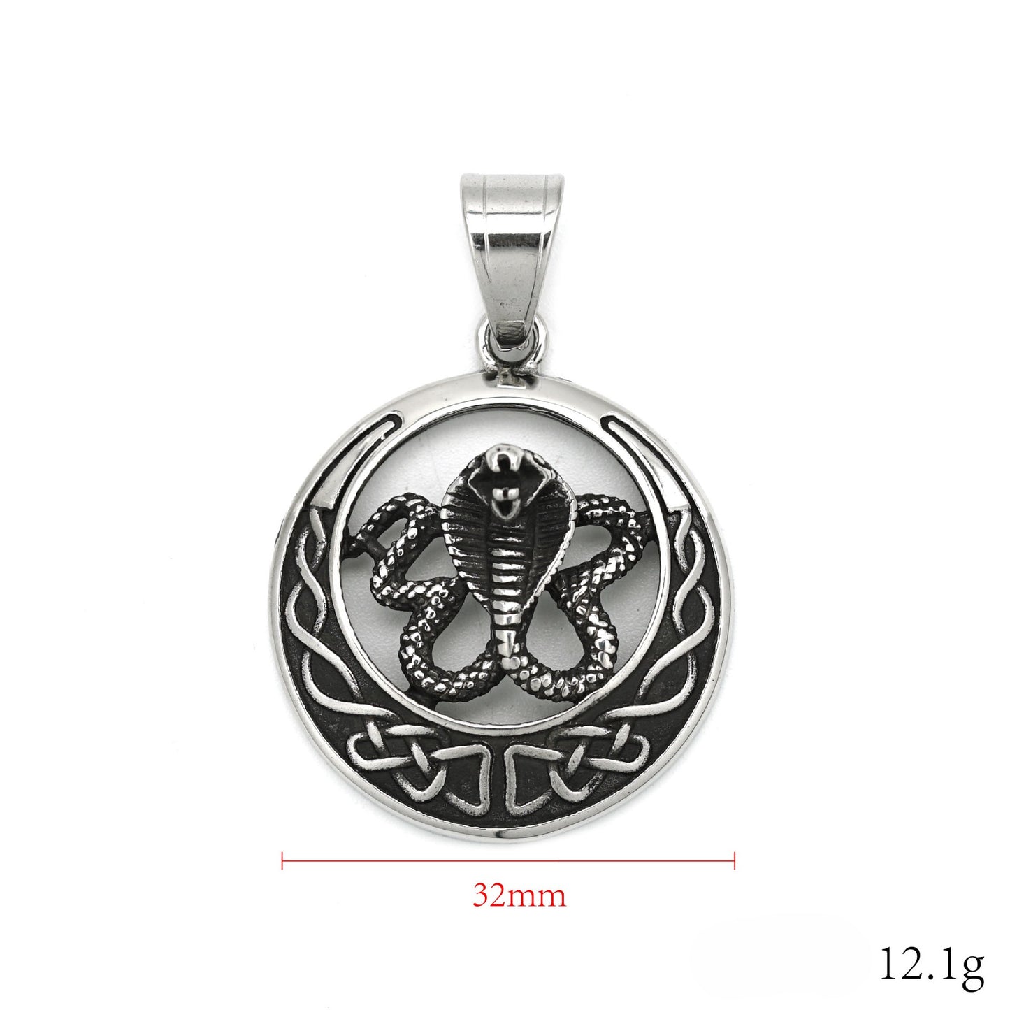 Steel Necklace – Vintage Snake Pendant For Everyday Retro Style And Statement Look By Planderful