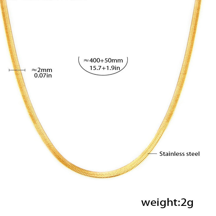 Planderful Zircon Clavicle Necklace For Her 18K Gold Layered