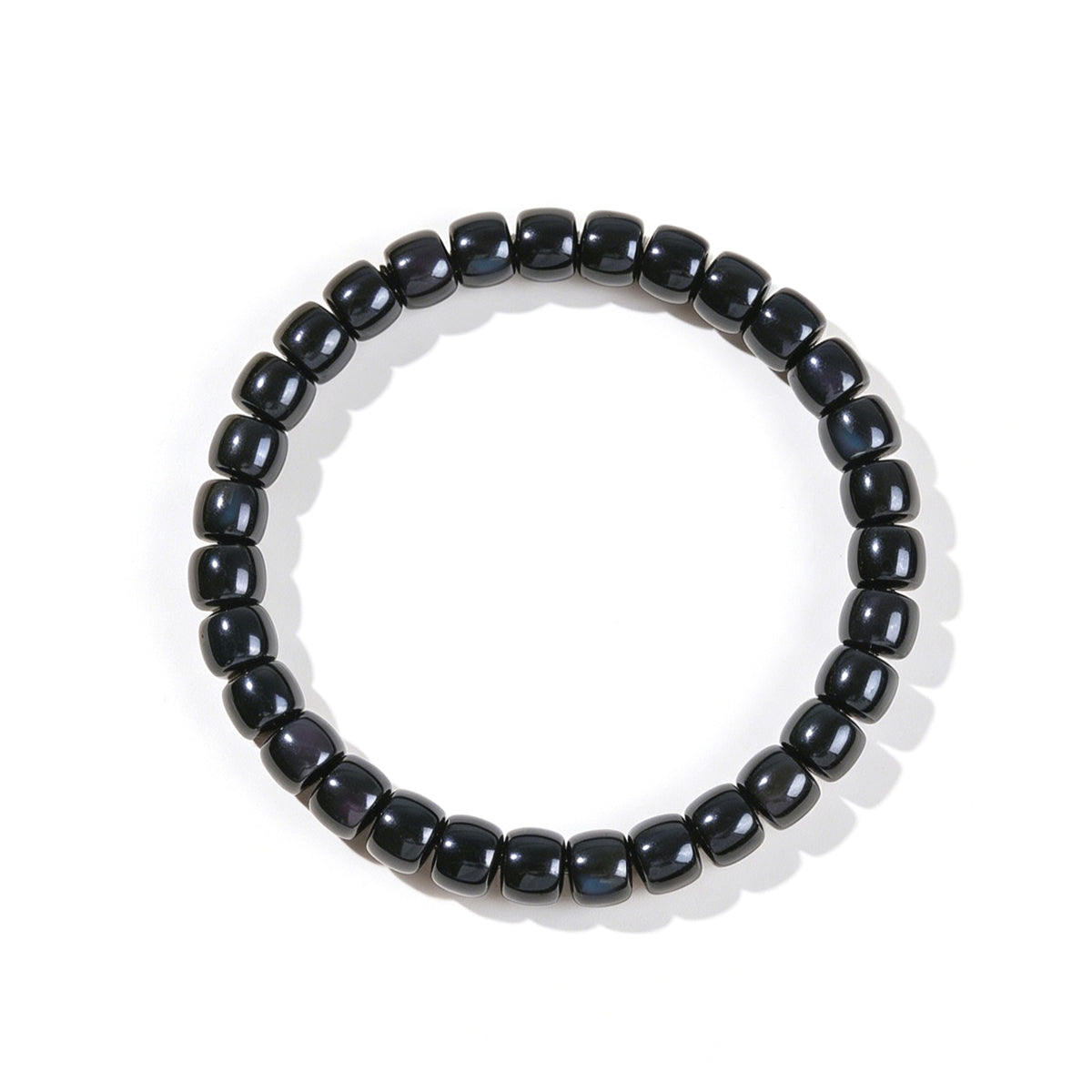 Obsidian Straight-Cut Bracelet