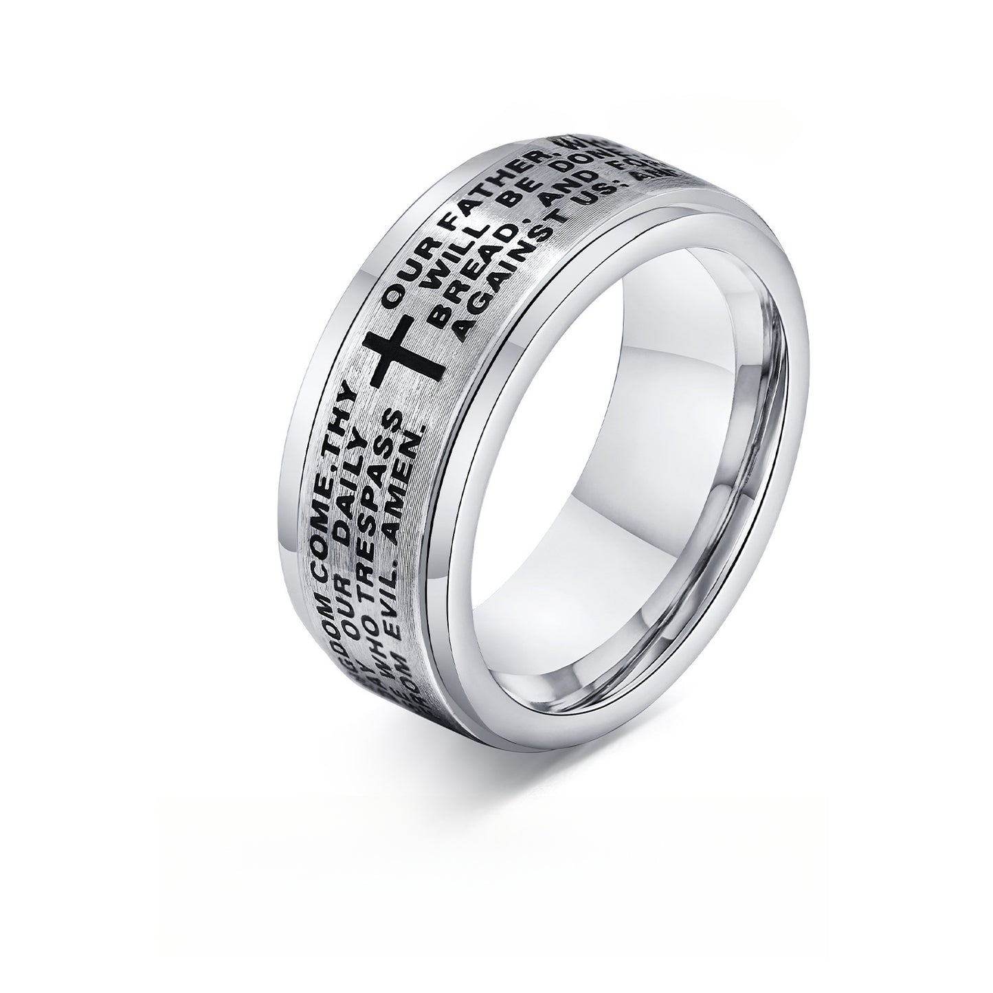 Cross-Border Rotating Stainless Steel Men's Ring Accessory