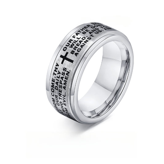 Cross-Border Rotating Stainless Steel Men's Ring Accessory