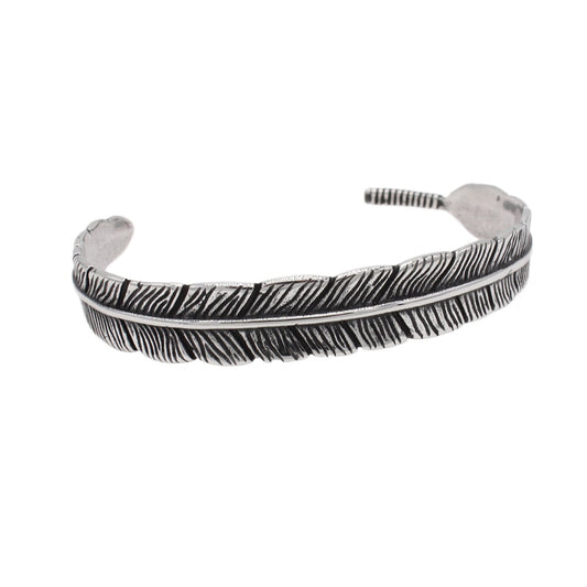 Titanium Steel Bracelet Feather Charm Unisex Planderful Everyday Genie Protection Statement Jewelry