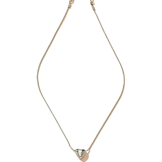 Exquisite Vienna Verve Heart Chain Necklace - Metal Jewelry Piece from Planderful Collection