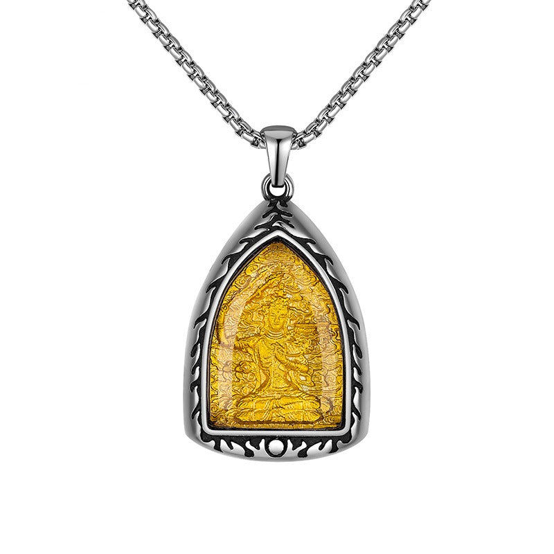 Steel Necklace – Elegant Chinese Zodiac Pendant