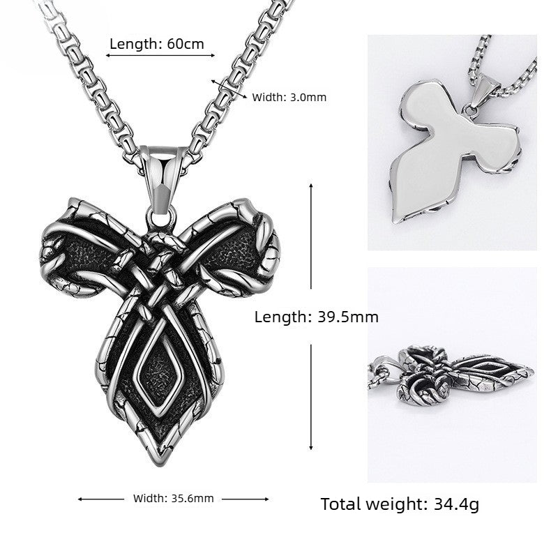 Punk Dark Stainless Steel Men's Pendant Necklace