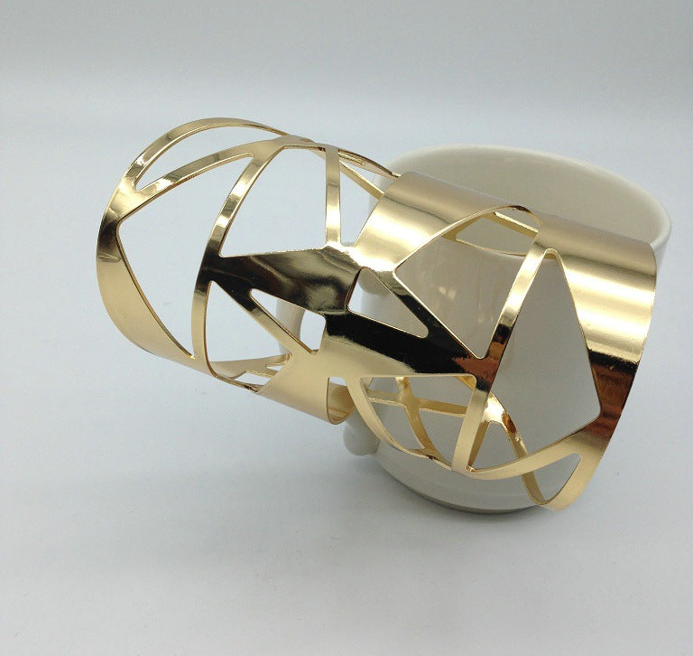 Glamorous Metal Geometric Bracelet from Vienna Verve Collection
