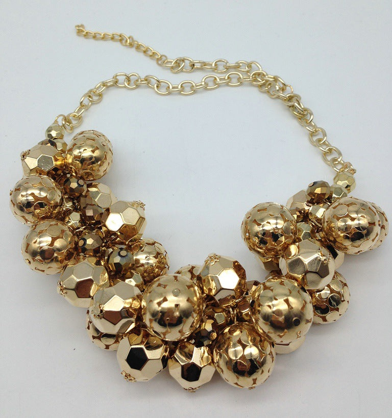 Exaggerated African Charm Metal Necklace - Statement Tyrant Jewelry